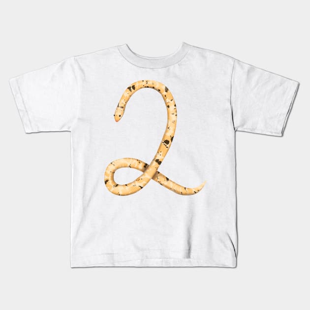 2 - Snow kenyan sand boa Kids T-Shirt by miim-ilustra